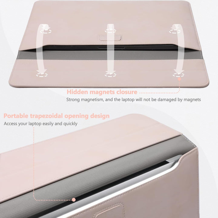 HYZUO 13,3-14 Zoll Laptop Hülle Laptophülle mit Standfunktion für MacBook Pro 14 M4/M3/M2/M1 Pro/Max