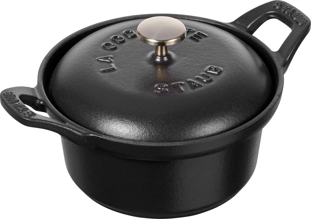 Staub 40501-020-0 Mini Auflaufform Coquête, Gusseisen, schwarz, 12 cm