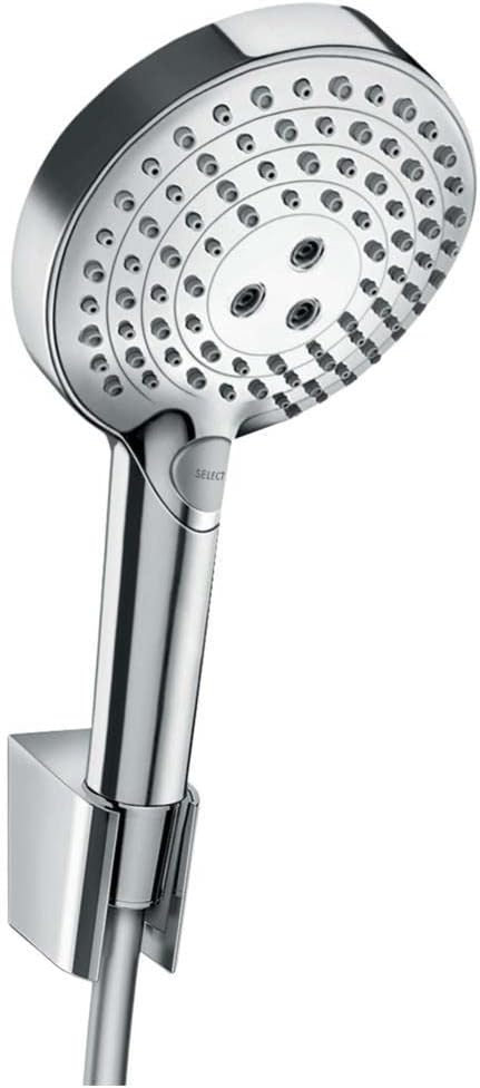 hansgrohe wassersparendes Duschsystem Raindance Select PowderRain Regendusche (Duschkopf, Schlauch,