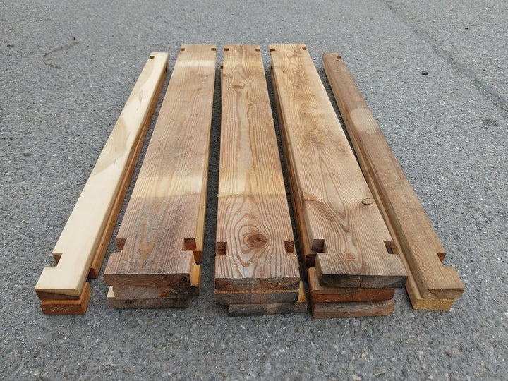 Holzkomposter Lärche 100x100xH100 cm mit Holz-Stecksystem Komposter Komposte Steckkomposter Komposts
