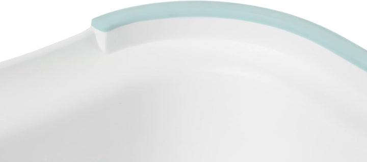 IKEA Kinderhocker FÖRSIKTIG Tritthocker Schemel - 13 cm hoch - weiss/türkis