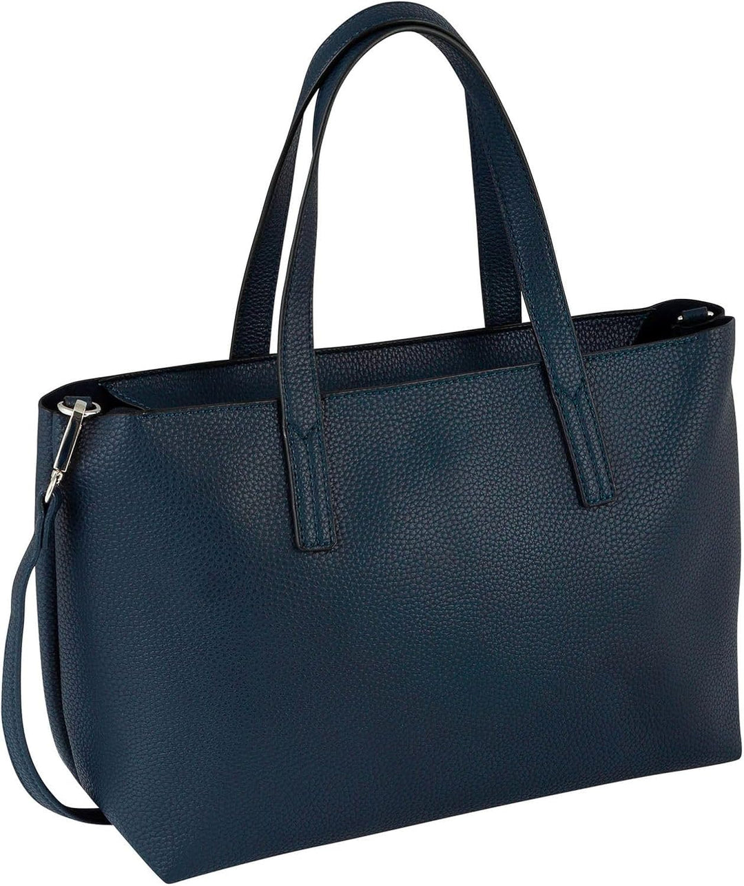 TOM TAILOR bags Marla Damen Shopper Umhängetasche Reissverschluss 34 x 12 x 21 Dark Blue, 34 x 12 x