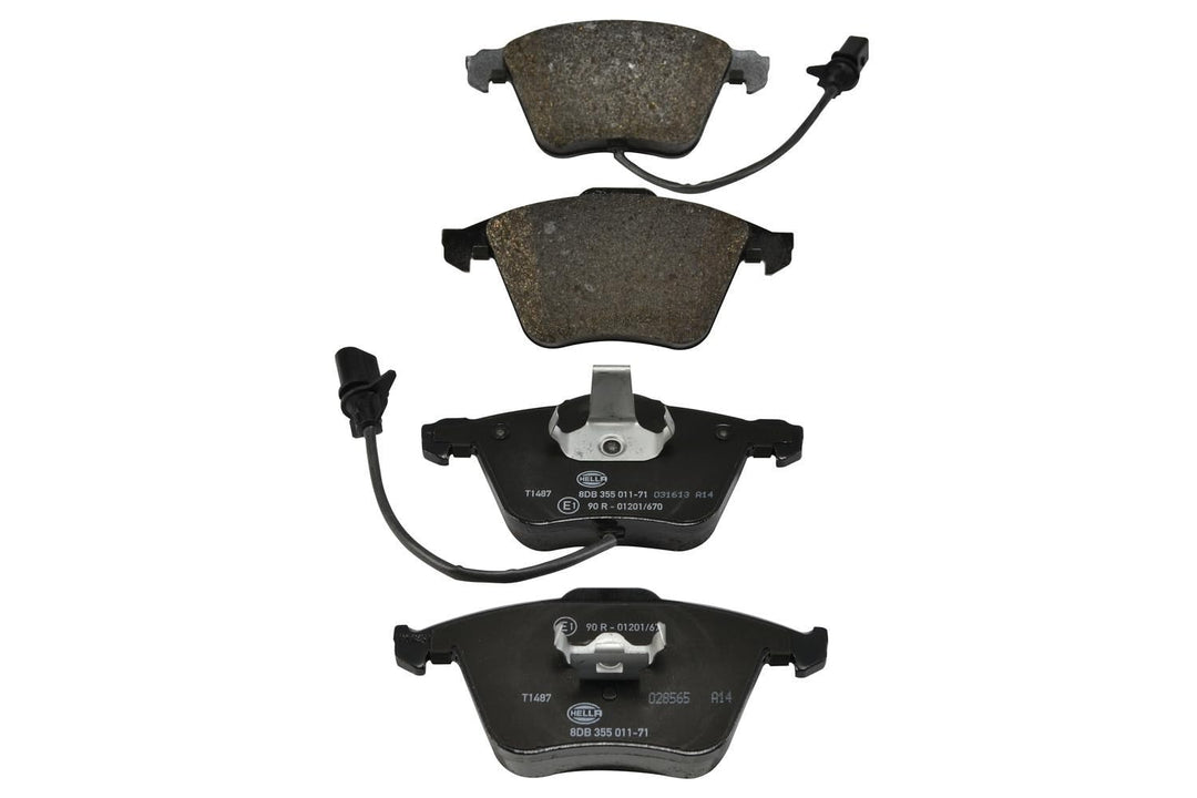 HELLA PAGID 8DB 355 011-711 Bremsbelagsatz - T1487 - Dicke/Stärke: 20.3mm - Bremssystem: Teves - mit