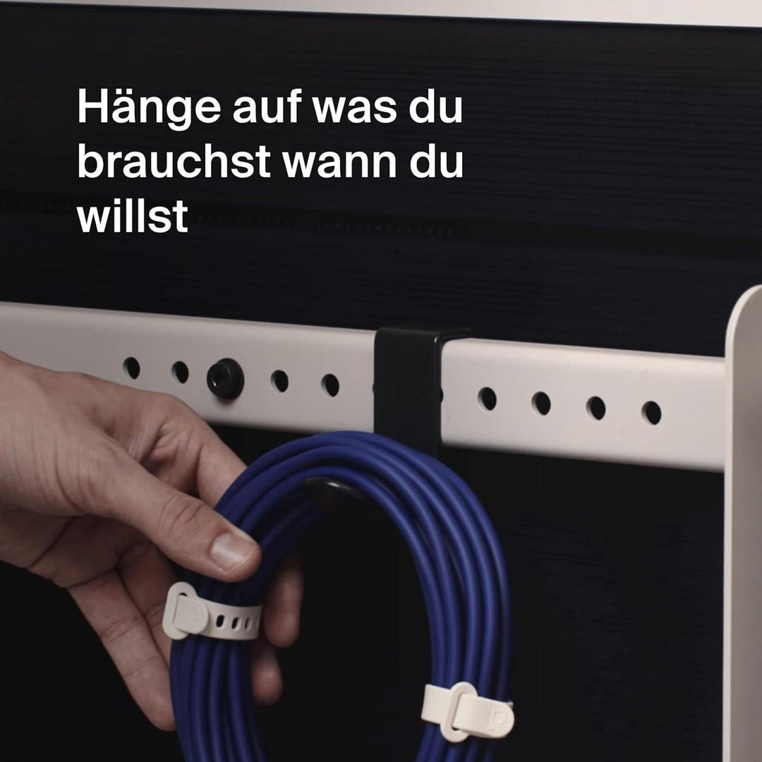 Pedestal Hook Mount | Praktische Halterung für Kabel, Kopfhörer, Kleine Lautsprecher hinten TV-Möbel