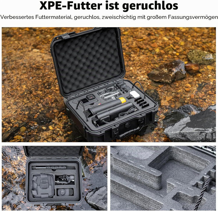 Tragetasche für GoPro Hero 13/12/11/10/9/8 Media Mod/Creator Edition Zubehör, doppellagig, wasserdic