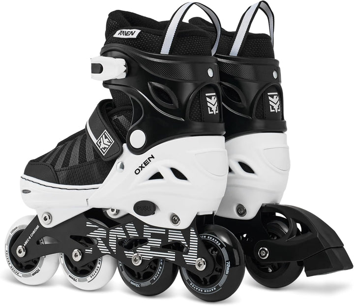 RAVEN Inline Skates Inliner für Kinder und Erwachsene OPTIONAL 2in1 mit Schlittschuhen verstellbar O