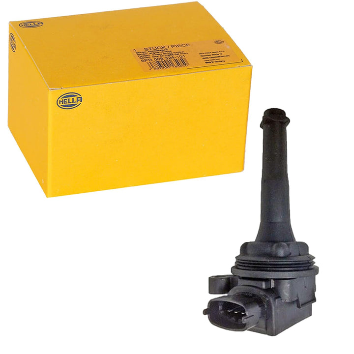 HELLA 5DA 358 000-071 Zündspule - 12V - 4-polig - Kerzenschachtzündspule - geschraubt
