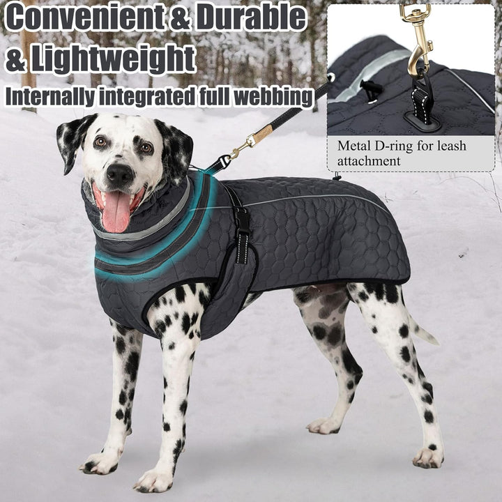Hundejacke Winter Mantel Hund Wasserdicht Regen Hundemantel Warm Reflektierend Wintermantel Hund Fle