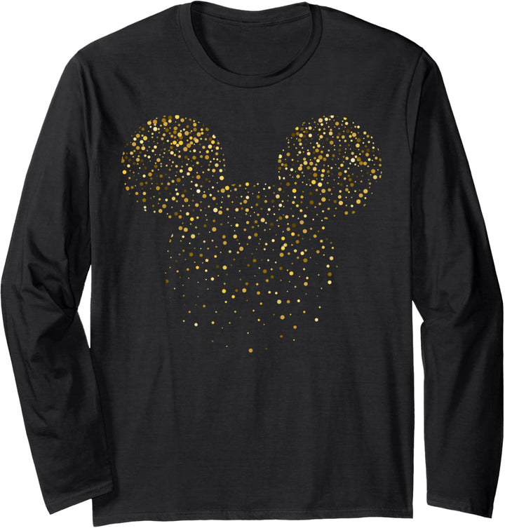 Disney New Year's Mickey Mouse Confetti Langarmshirt