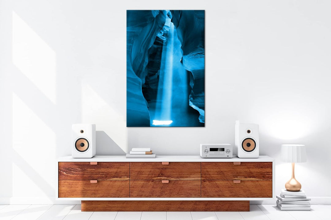 deyoli Höllen im Canyon von Arizona Format: 80x60 Effekt: Monocrome Blau als Leinwand, Motiv fertig