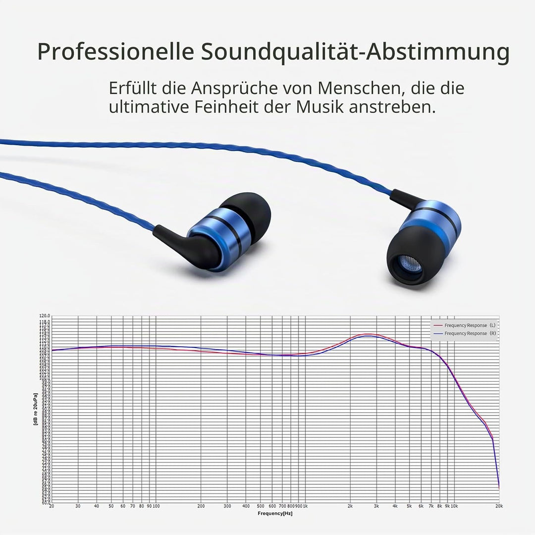 SoundMAGIC E80 Kabelgebundene Ohrhörer ohne Mikrofon, HiFi-Stereo-Kopfhörer, geräuschisolierende In-