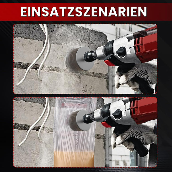 CSOOM 82 mm Beton-lochsäge mit 110 mm SDS-Plus verlängerung, Lochsägen-Set für Beton, Hohl-Bohrkrone