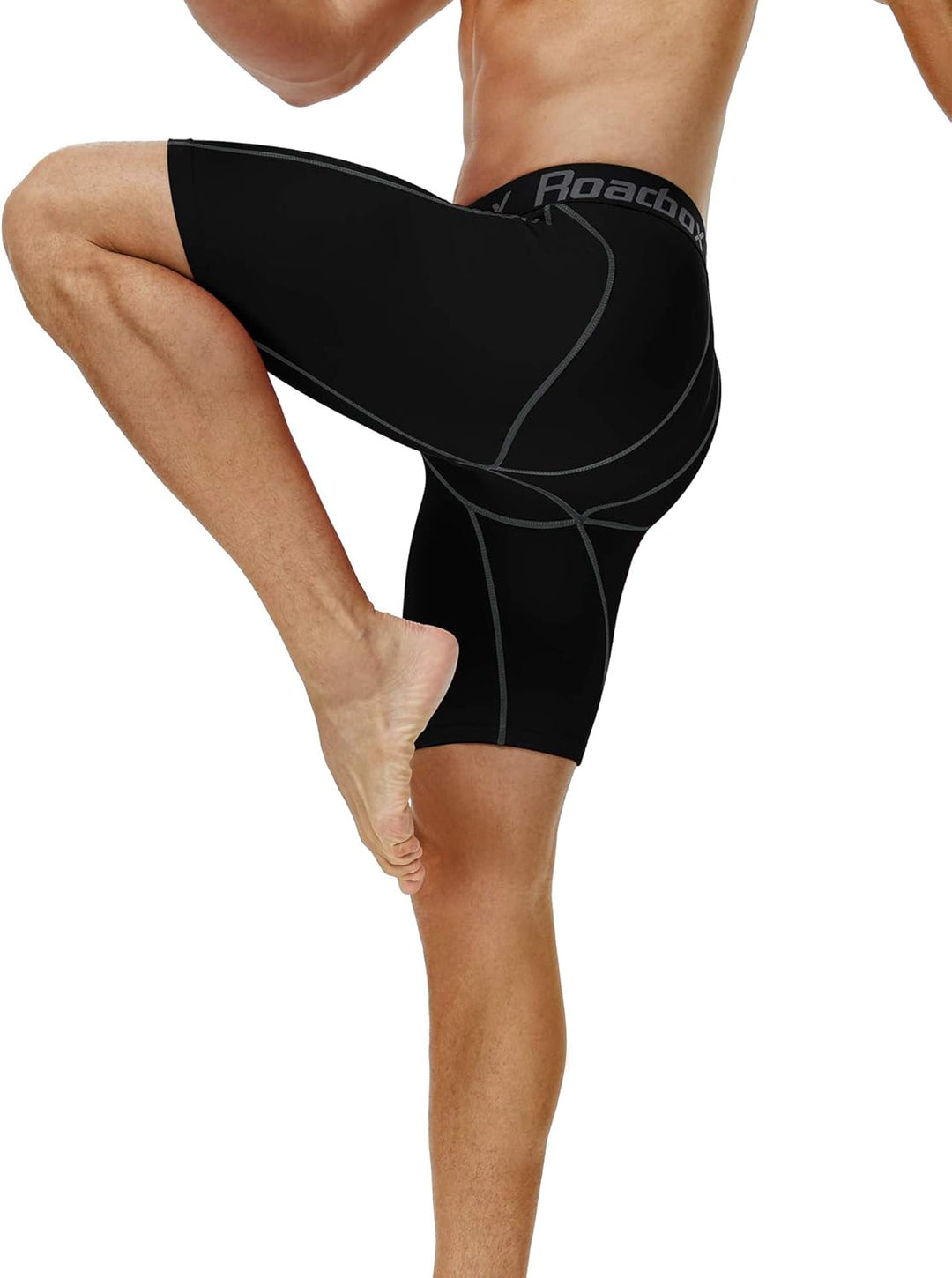 Roadbox 1 oder 3 Pack Herren Kompressionsshorts, Schnelltrocknendes Baselayer Unterhose Tights Kurz