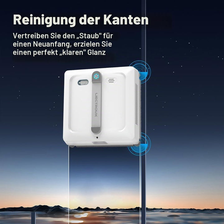 LIECTROUX Fensterputzroboter S9, 2 rotierende Bürsten, Sprühpumpe mit 6 Düsen, bürstenloser Motor, 9