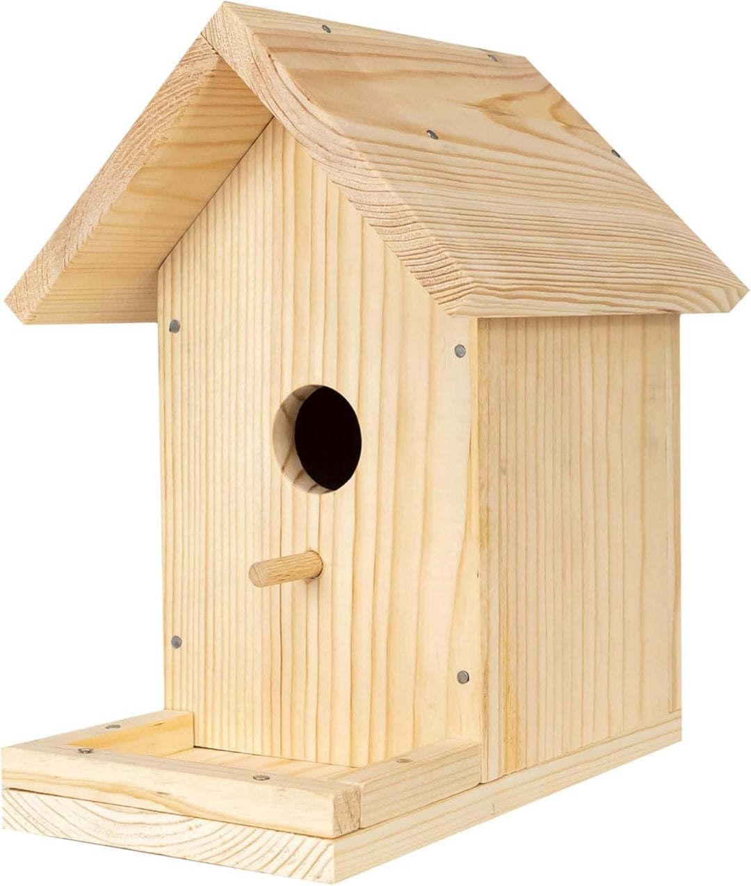 ITA DIY Nistkasten zum Zusammenbauen und Bemalen Skylark - Vogelhaus Komplett Bausatz mit Hammer, Nä