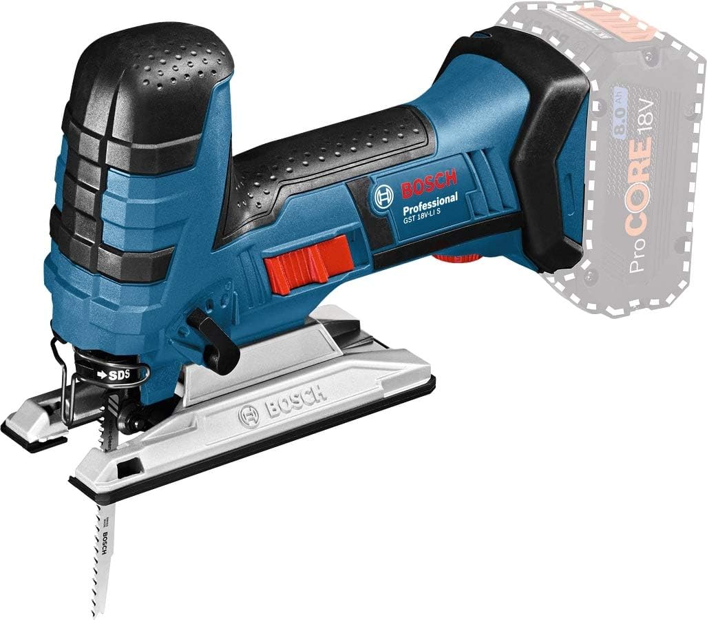 Bosch Professional 18V System Akku Bohrschrauber GSR 18V-28+Stichsäge GST 18V-LI S+Winkelschleifer G