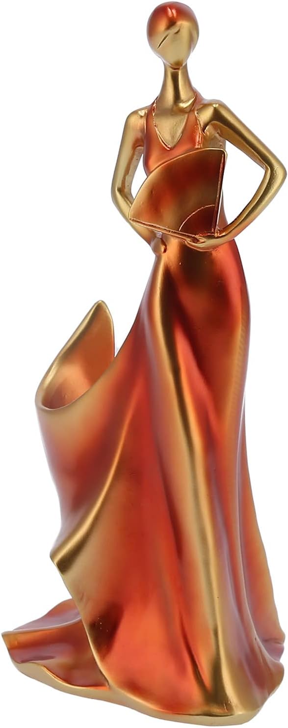 lyrlody Weinflaschenhalter für Tisch, Dekorativer Flaschenhalter in Frauenform, Kunstharz, für Küche