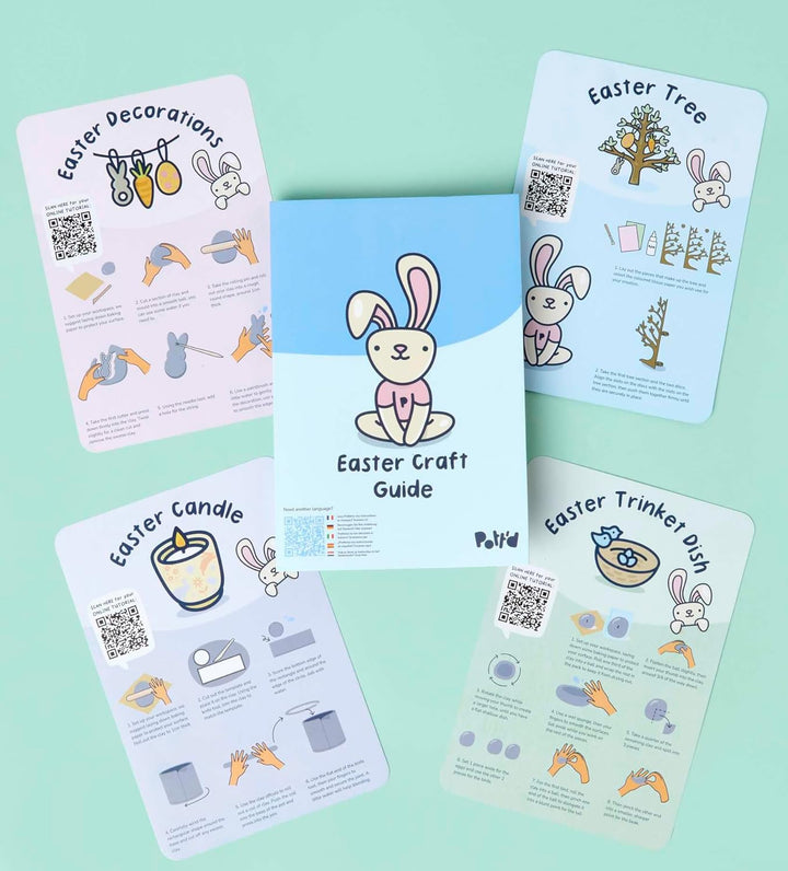 Pott’d Osterbastelset Für Erwachsene Mit Lufttrocknendem Ton, Basteln Ostern Erwachsene DIY Set Für