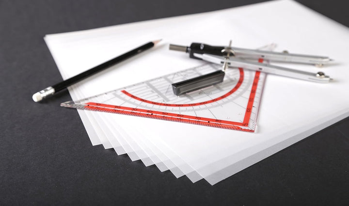 Clairefontaine 975107C Block Transparentpapier (DIN A3, 29,7 x 42 cm, 40 Blatt, 110 g, ideal für tec