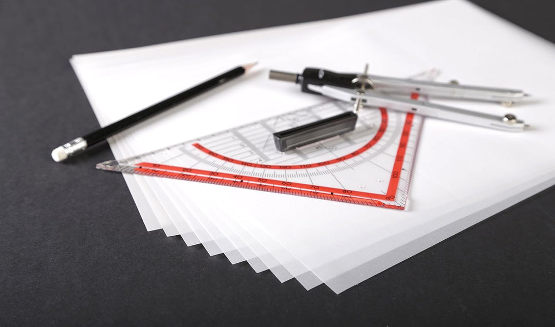 Clairefontaine 975100C Ries Transparentpapier (DIN A3, 29,7 x 42 cm, 50 Blatt, 110 g, ideal für tech