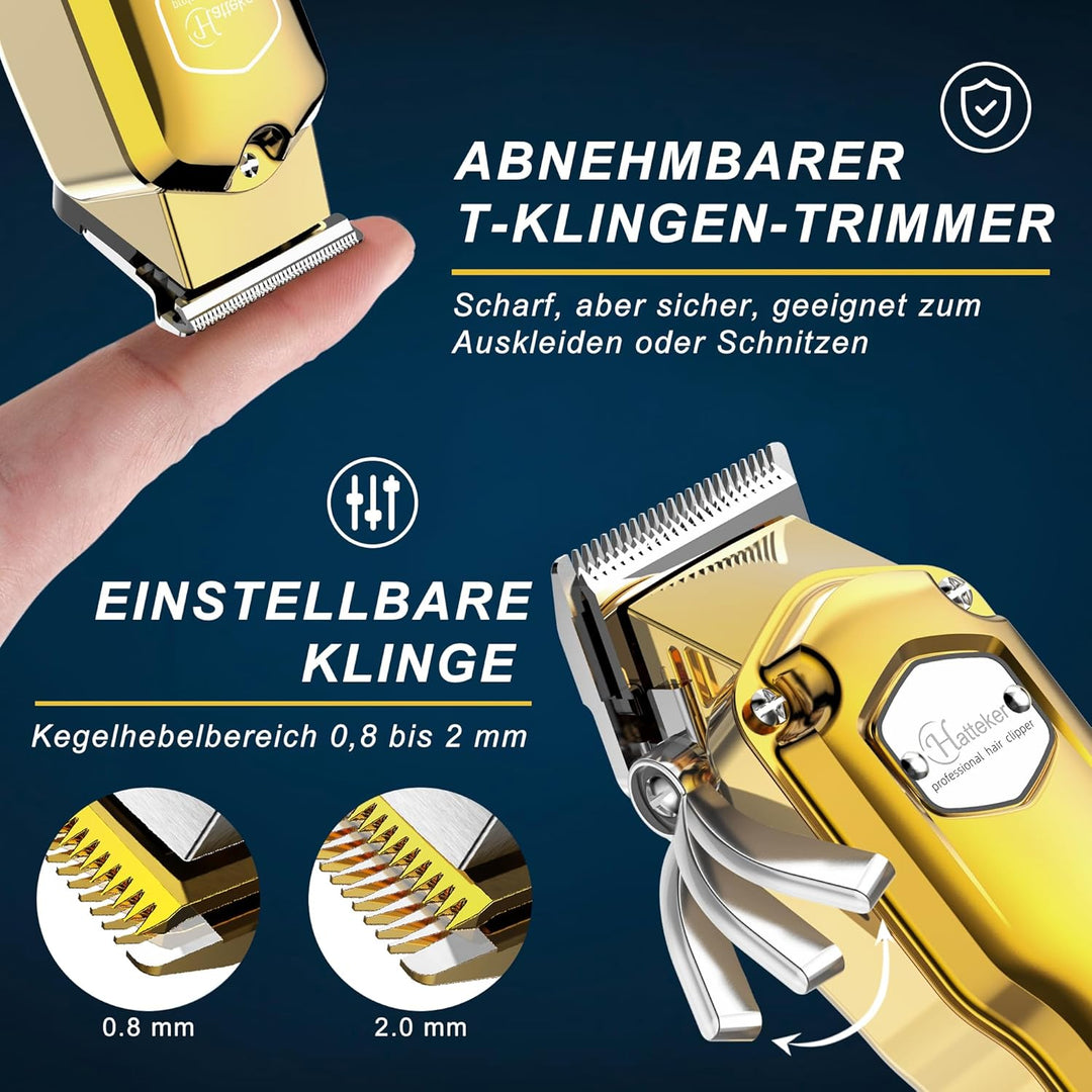 Hatteker Haarschneidemaschine Profi akku Haarschneider Herren Haartrimmer Langhaarschneider Herren B