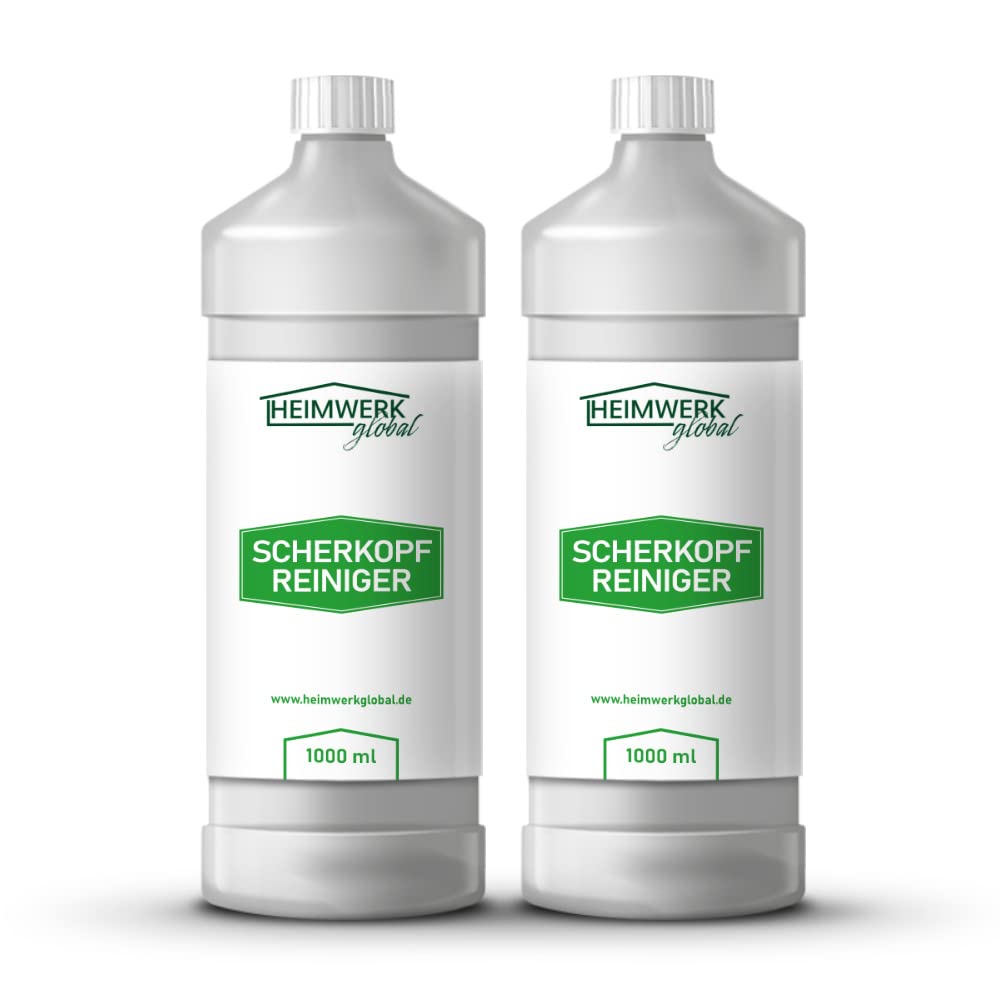 Heimwerkglobal Scherkopfreiniger 2x 1 Liter Nachfüllflüssigkeit für Reinigungskartuschen