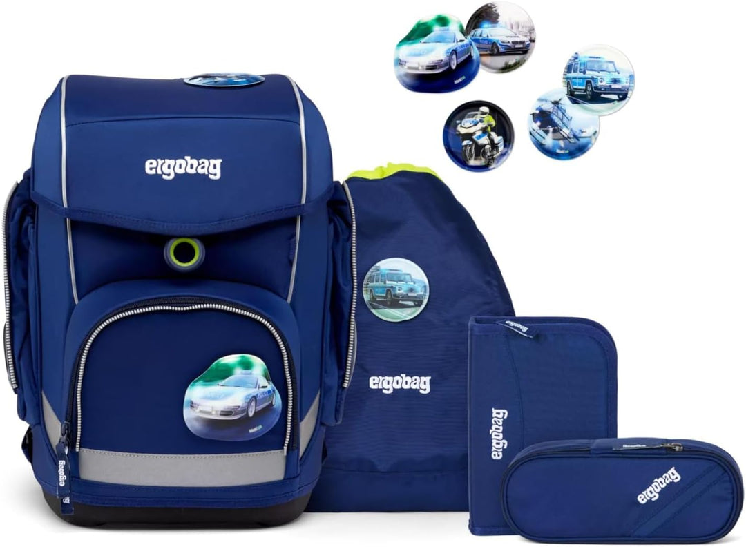 ergobag cubo Set ergonomischer Schulrucksack Klassisch 5-teilig 1. Klasse Grundschule Einheitsgrösse