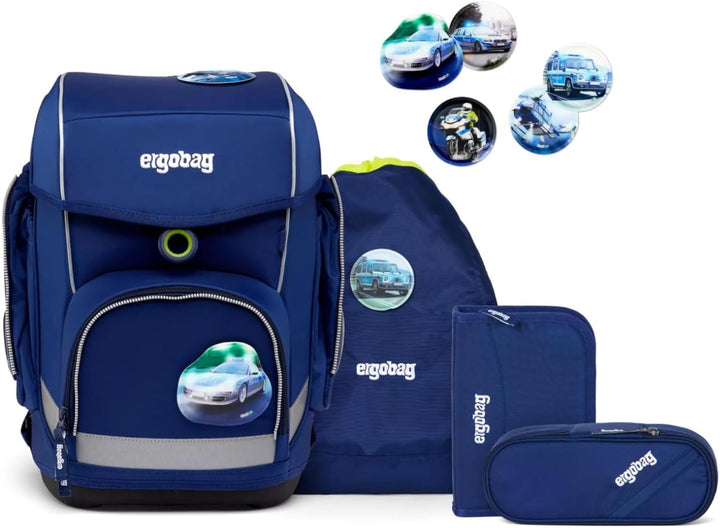 ergobag cubo Set ergonomischer Schulrucksack Klassisch 5-teilig 1. Klasse Grundschule Einheitsgrösse