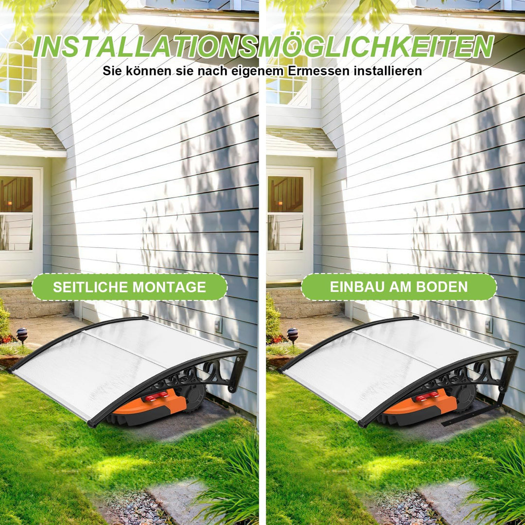 Daromigo Mähroboter Garage Dach Carport für Rasenmäher Roboter 106 x 87 x 50 cm aus Polycarbonat für