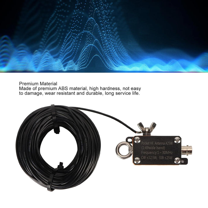 Tragbare 1-30MHz Kurzwellen-Endfeed-Antenne, 1:49 Balun