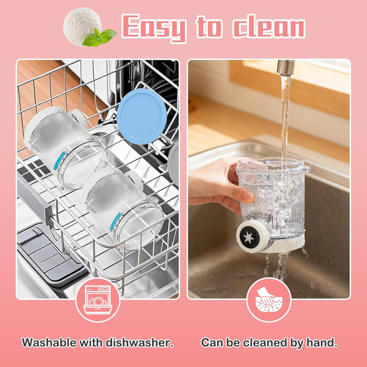 4 Stück Behälter für Ninja Swirl Behälter Kompatibel mit Ninja Swirl CREAMi 480ML Tubs Zubehör für d