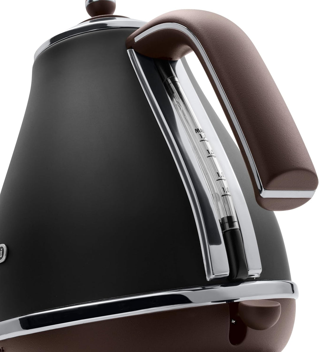 De'Longhi Wasserkocher Icona Vintage KBOV2001.BK - 1,7 l mit Wasserstandsanzeige und 360° Basis, Ede