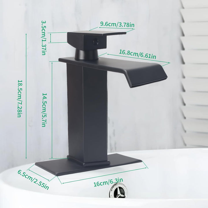 Wasserhahn Bad Waschtischarmaturen Wasserfall Wasserhahn Einhandbedienung Heiss & Kalt Dual Control