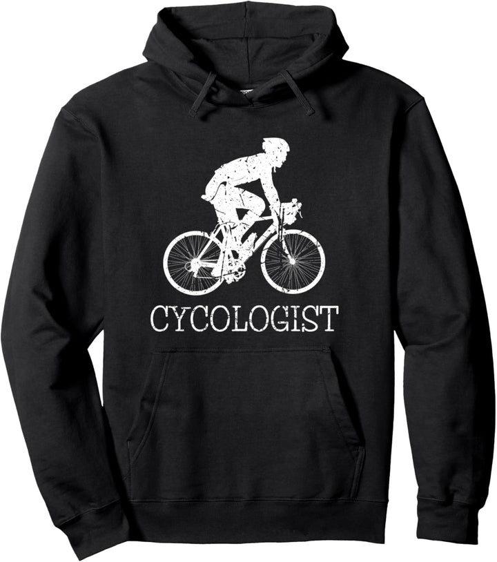 Funny Cycologist Distressed Bike Radfahrer Design Biker Pullover Hoodie