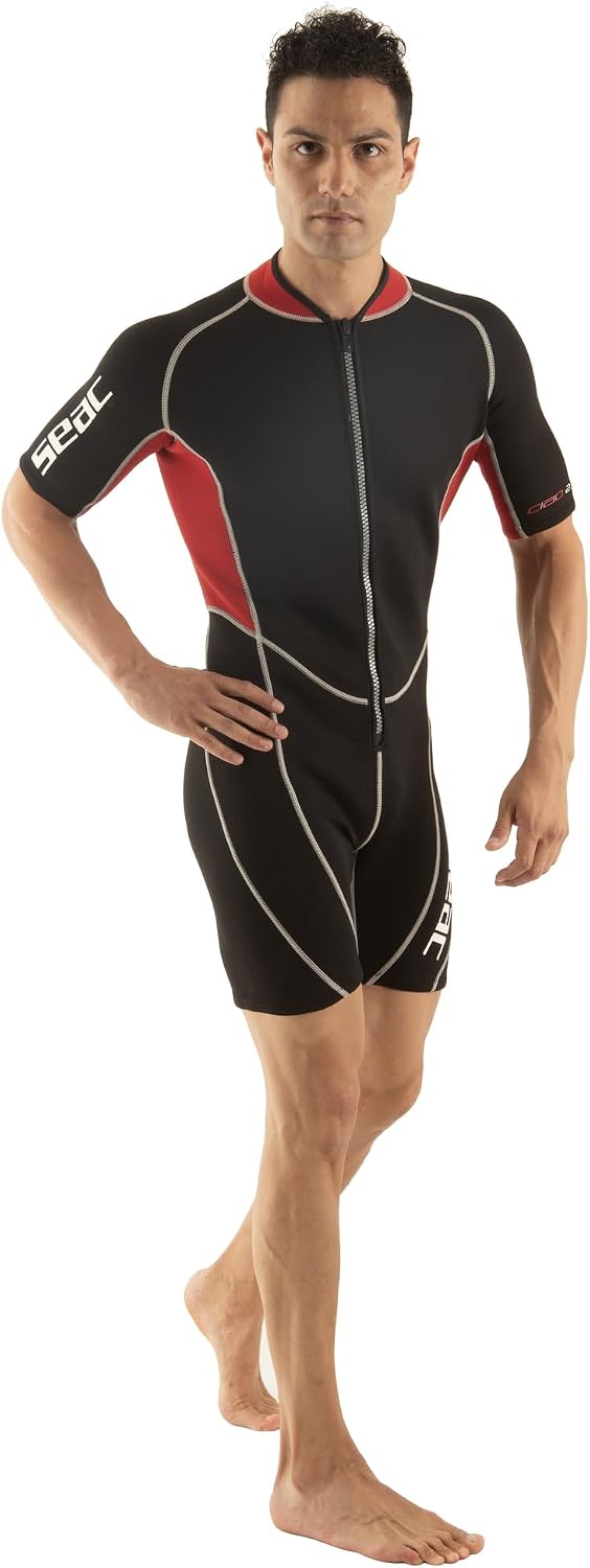 Seac Ciao Man, Kurzarmanzug für Herren aus 2,5 mm-Neopren zum Schnorcheln, Tauchen und andere Wasser