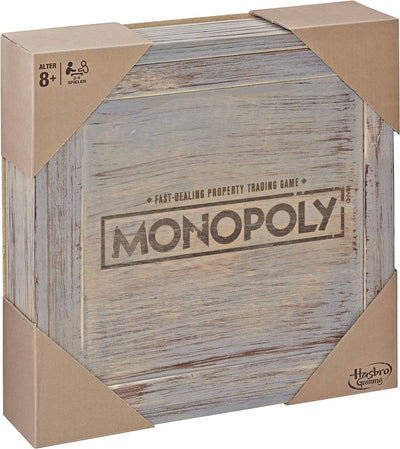 Monopoly Rustic, Sonderedition aus Holz, der Klassiker der