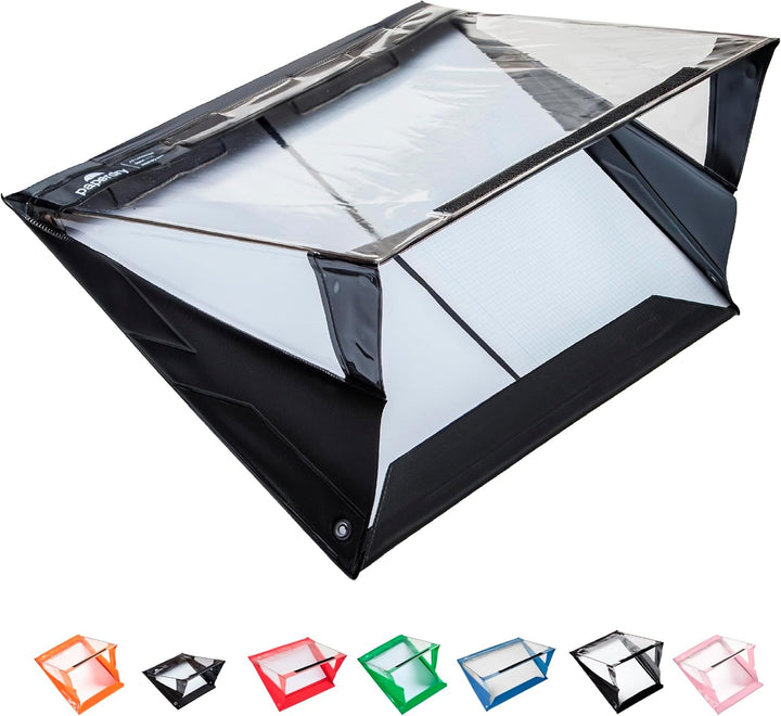 Paperdry Schwarzes Wasserfestes Klemmbrett A3 Hochformat - hochwertiges PVC, 18 Monate Garantie - Kl