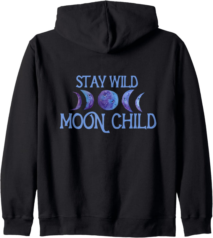 Stay wild MoonChild Zodiac Moon Child Moon Phases Kapuzenjacke