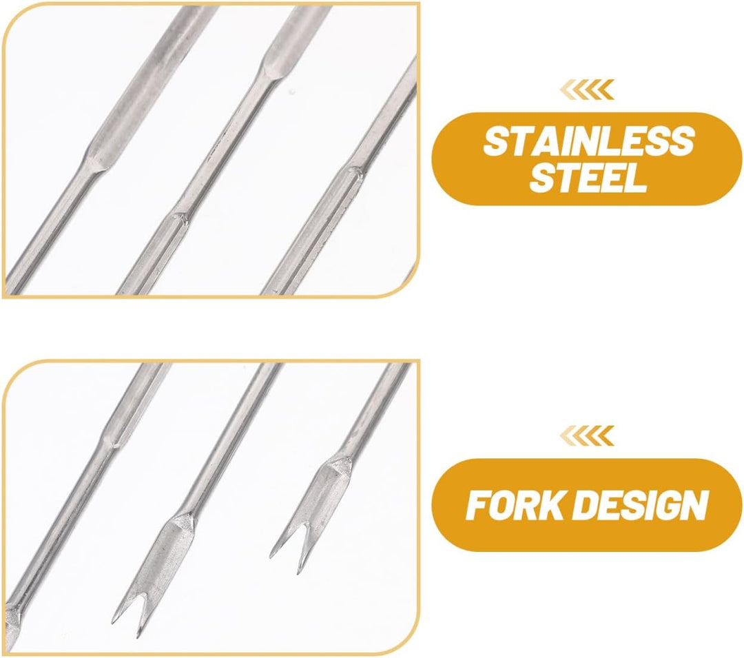 12 St¨¹ Edelstahl Krebstiere Forks Nut Picks Werkzeuge Meeresfr¨¹chte