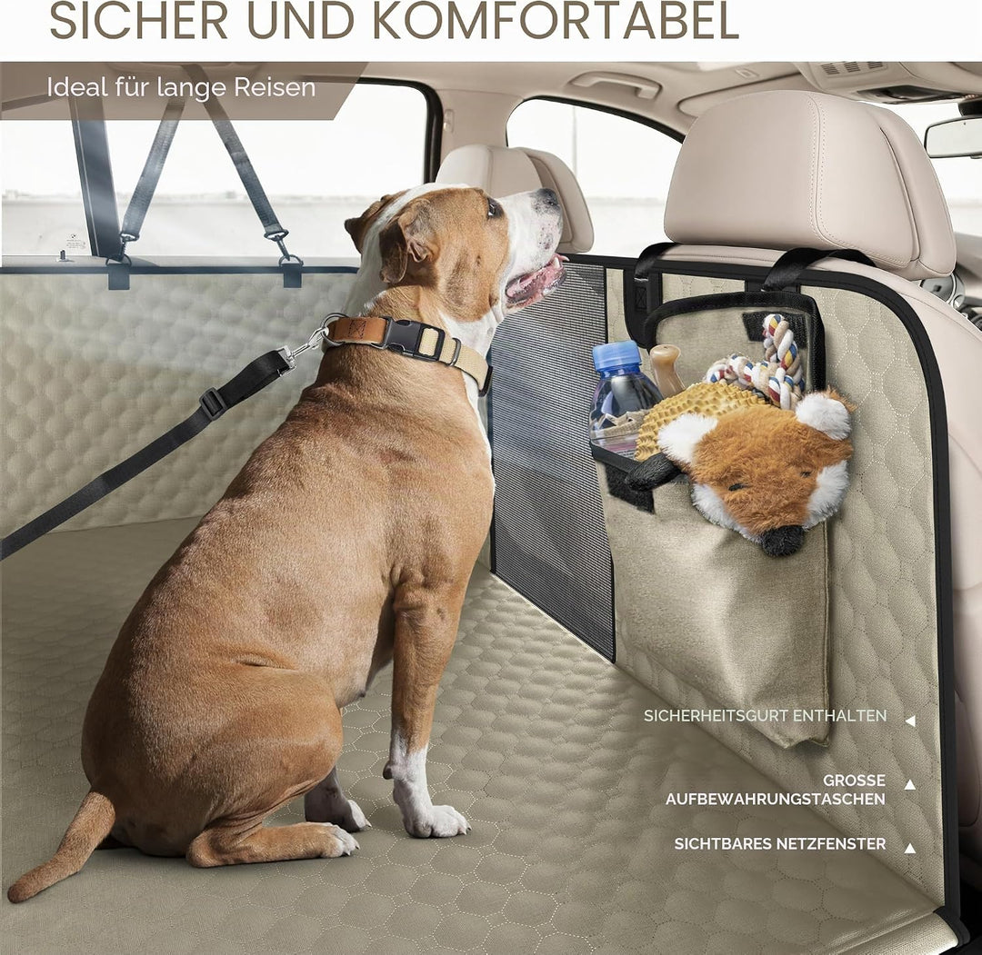 Rücksitzverlängerung für Hunde, robuster Hunde-Autositzbezug für Rücksitz und aggressives Kauen, gro