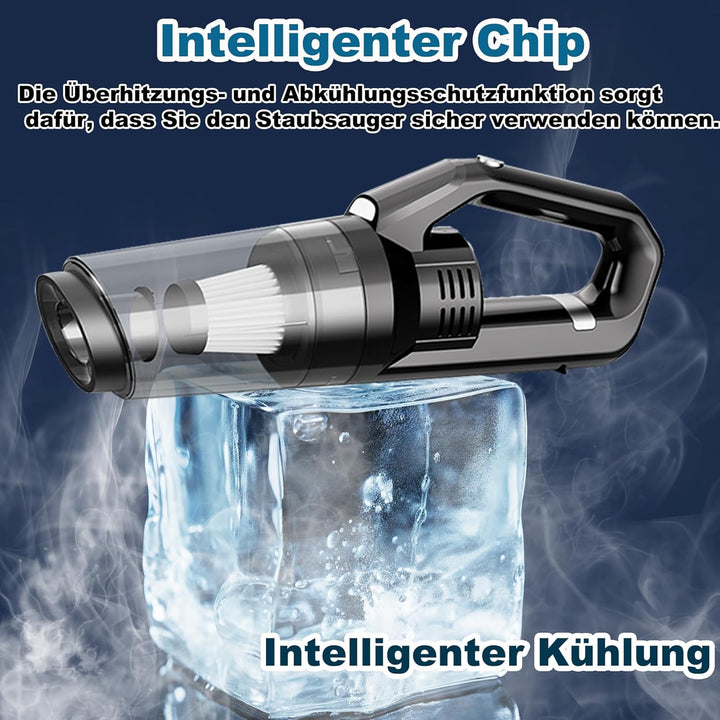 Handstaubsauger,16000Pa Handstaubsauger Akku Testsieger Beutellos,120W Autostaubsauger Stark Mini Na