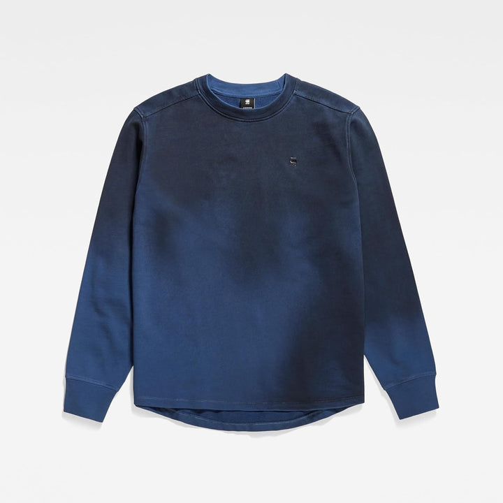 G-Star Herren Lash Sweater M Blau (Rank Blue Sprayed D18231-b782-g205), M Blau (Rank Blue Sprayed D1