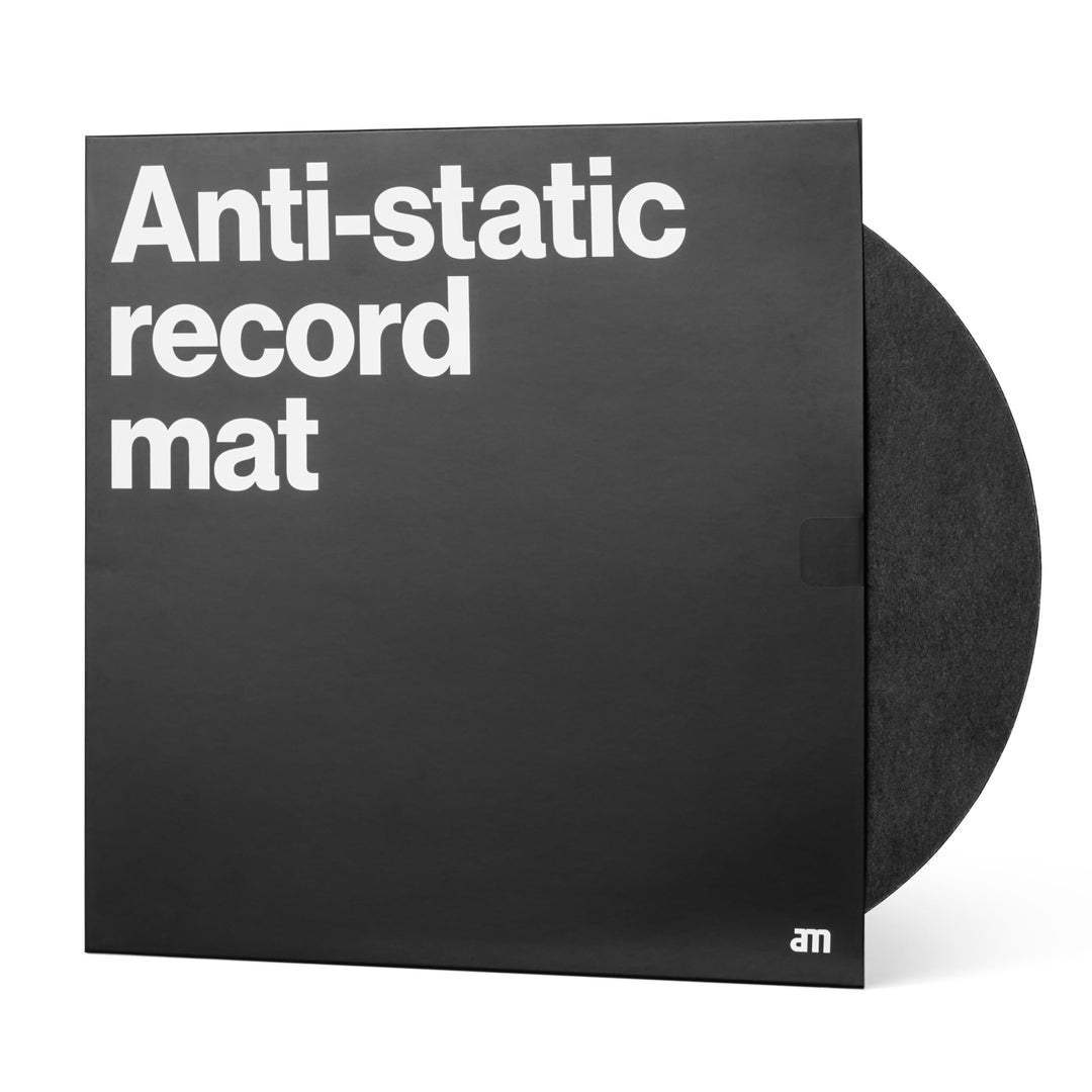 Premium Antistatische Plattenspielermatte - Anti-Static Record Mat aus Carbonfaserfilz für Turntable