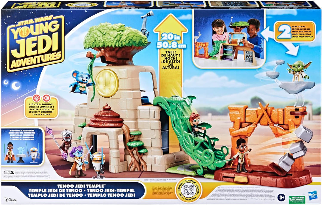 Hasbro Star Wars Tenoo Jedi-Tempel, 50,5 cm cm hohes Spielset mit Action-Figuren HQ PLAYSET, HQ PLAY