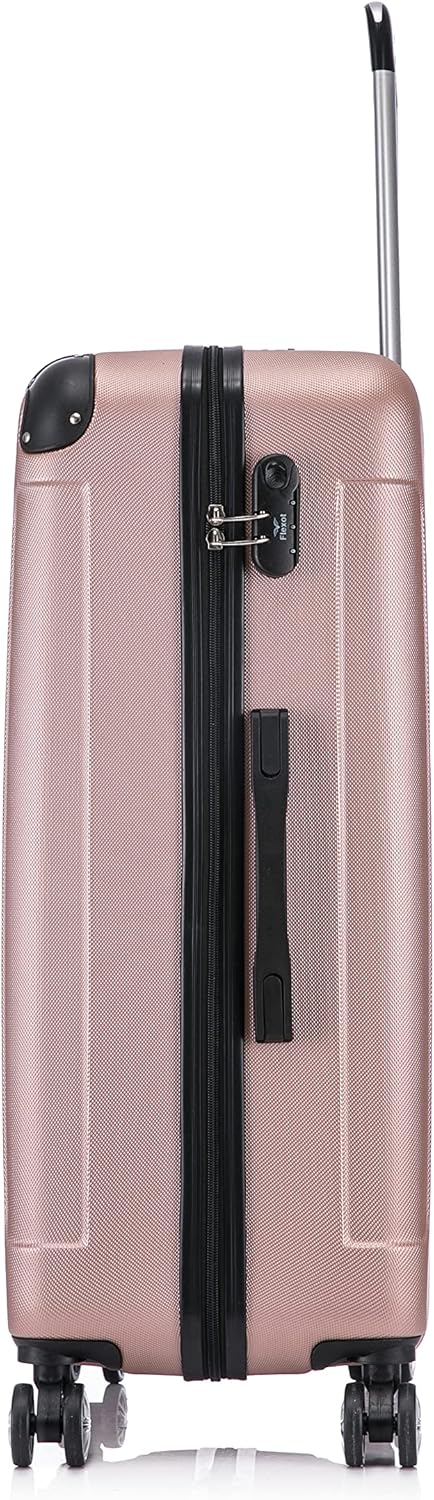 Flexot® Flex-2045 Koffer (16 Farben zur Auswahl) Zwillingsrollen Reisekoffer Trolley Hartschale (XL,