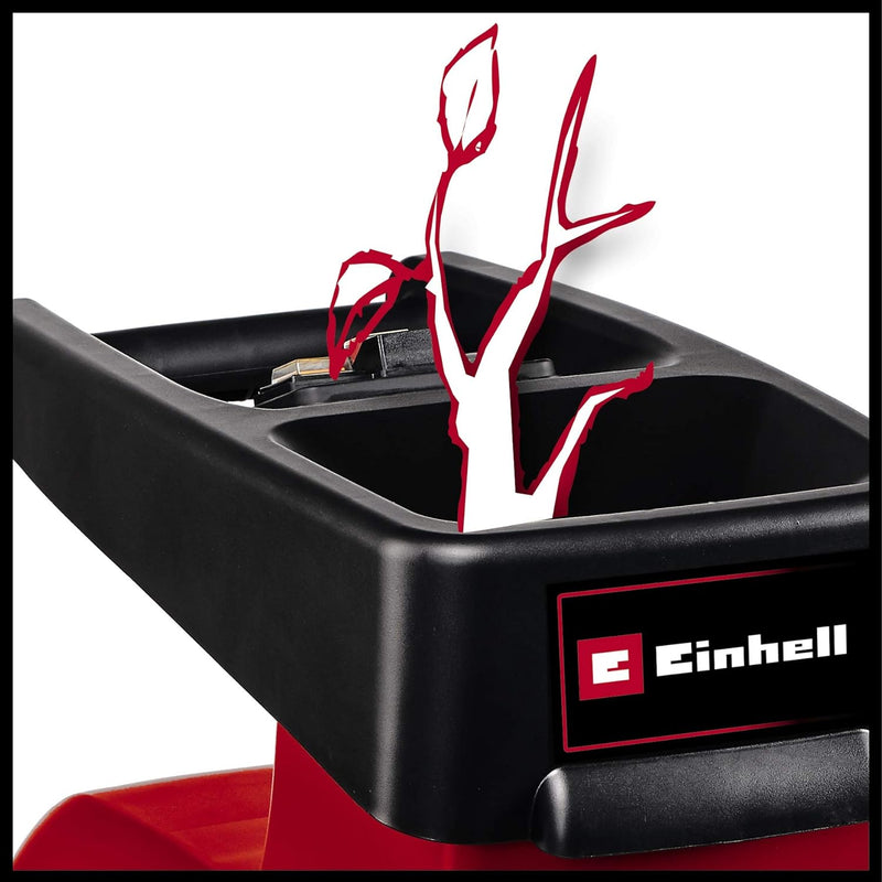 Einhell Elektro-Leisehäcksler GC-RS 60 CB (2800 W, max. 45 mm Aststärke, Schneidwalze, grosse Tricht