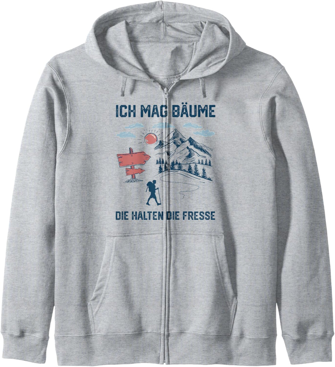 Ich Mag Bäume Die Halten Die Fresse Kapuzenjacke