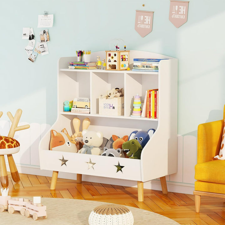 Garden 4 you Kinderregal, Bücherregal für Kinder, Kinderzimmerregal, Bücherregal Aufbewahrungsregal