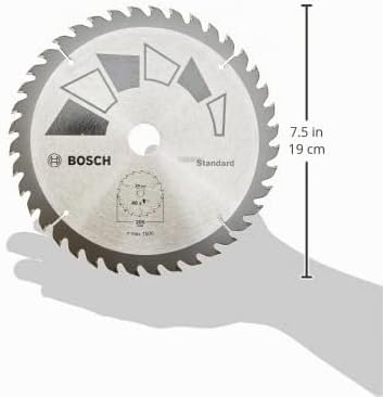 Bosch 2609256822 DIY Kreissägeblatt Basic 205 x 2.2 x 24/18/16,Z40