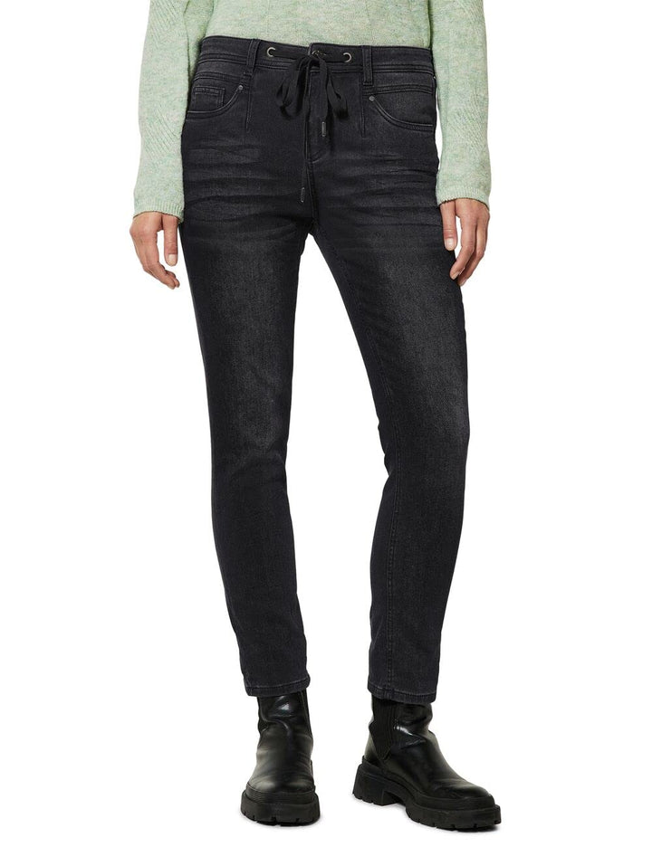 Street One Damen Jeanshose Loose 25W / 30L Thermoknit Black Wash, 25W / 30L Thermoknit Black Wash
